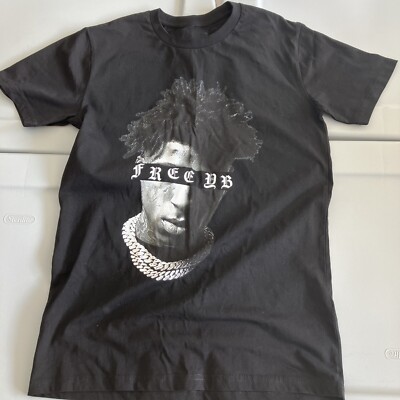 Rare YoungBoy Never Broke Again Black Cotton Short Sleeve All size T-shirt