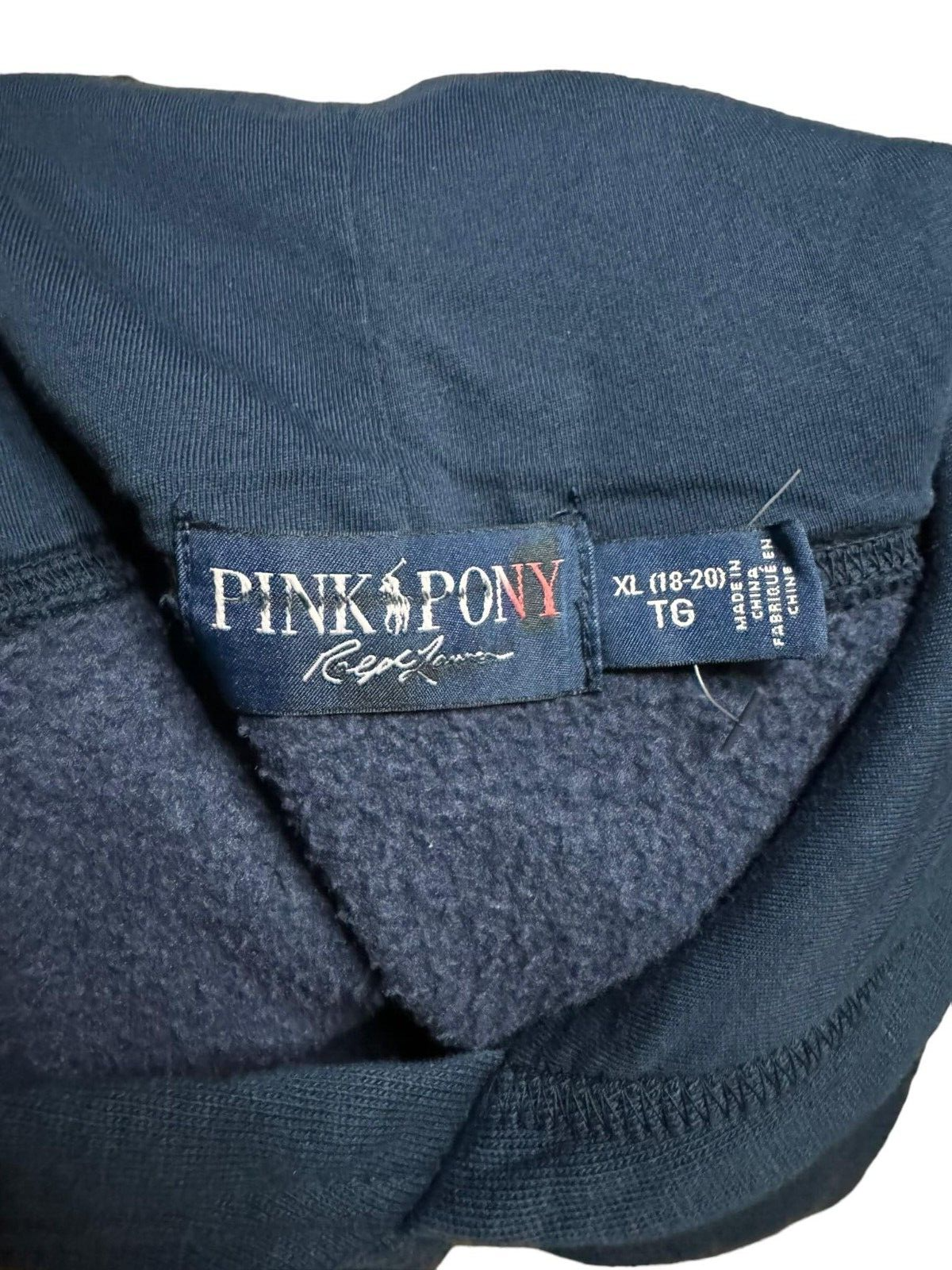 Polo Ralph Lauren Felpa Vintage Pile Bianco Pony Logo Donna (Taglia XL)