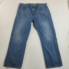 Levi's Men's 40x30 505 Straight Leg Blue Jeans