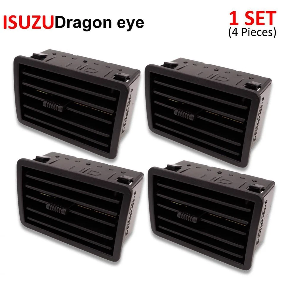 4 piezas. Rejilla de ventilador de ventilación de aire negra para Isuzu Holden TFR Dragon Eyes 97-02 Foto 4 de 4