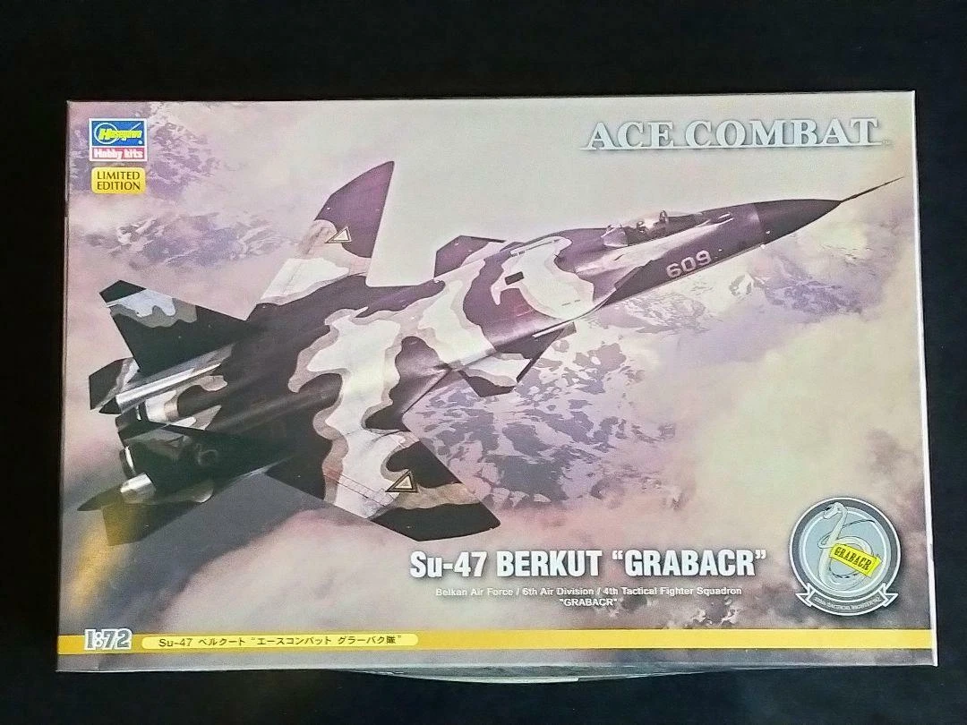 1/72 Su-47 BERKUT Ace Combat GRABACR Model Kit w/ Tracking NEW HASEGAWA