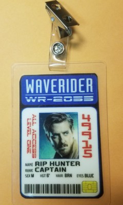 Legends of Tomorrow ID Badge-Rip Hunter Captain cosplay costume prop