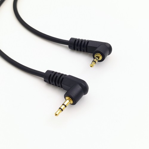 1M 3FT 2.5mm Male to 2.5mm male 3 Pole Headphone Audio AUX Cable 90 degree - Picture 2 of 6