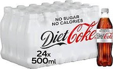Image of Coca Cola Diet Coke Bottles pack of 500ml