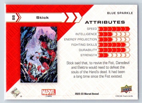 Tarjetas anuales Blue Sparkle 2022-23 Upper Deck Marvel (elige la tuya) - Imagen 40 de 42