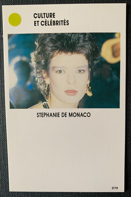 STEPHANIE DE MONACO, RARE VINTAGE TRADING ROOKIE CARD, COLLECTOR
