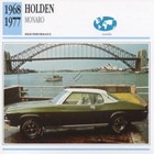 1968-1977 HOLDEN MONARO Classic Car Photo/Info Maxi Card