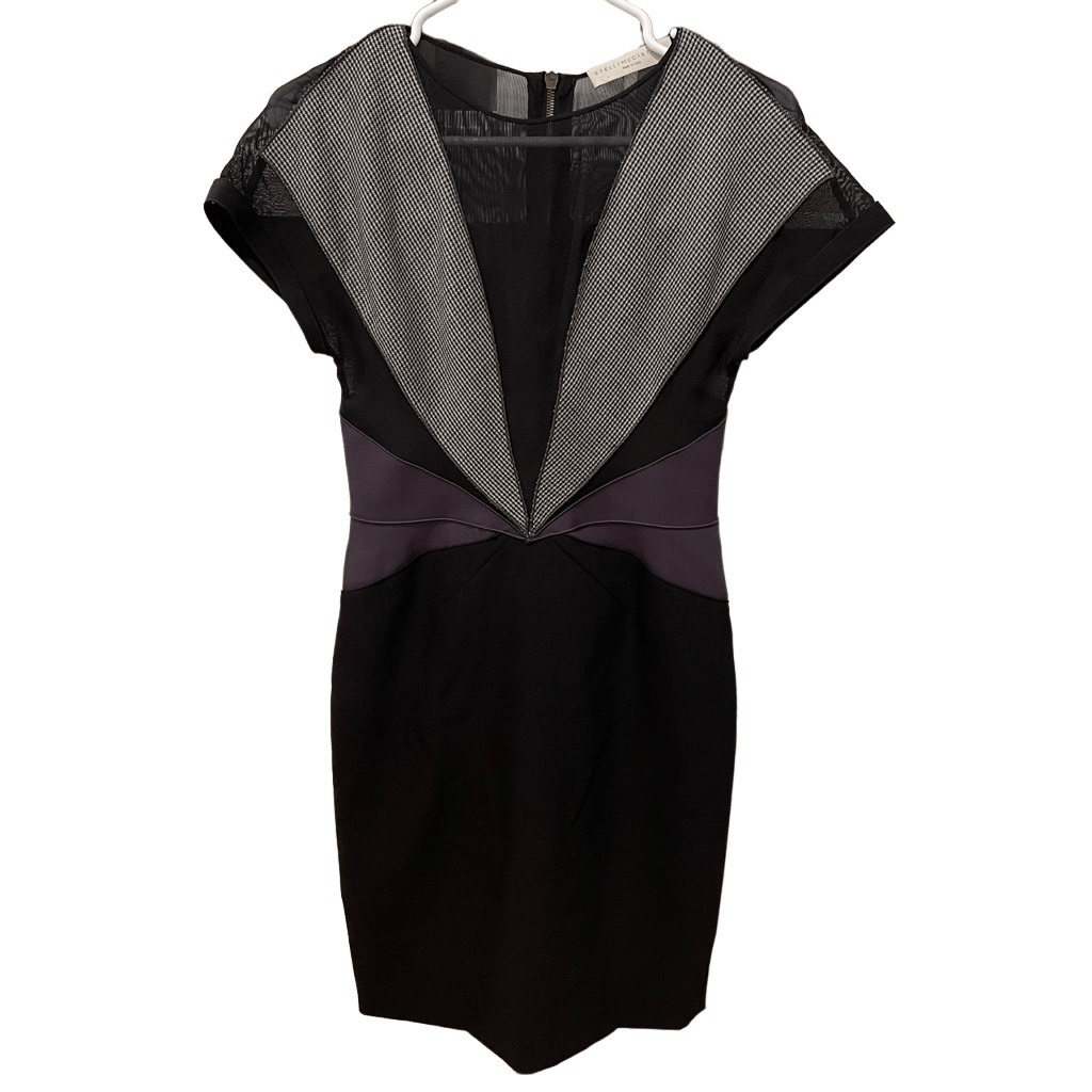 Stella McCartney Dress Womens 42IT/US Color Block Mini Sheath