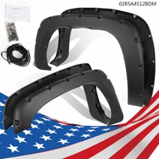 Fit For 99-06 Chevy Silverado Sierra Pocket Style Bolt On Rivet Fender Flares