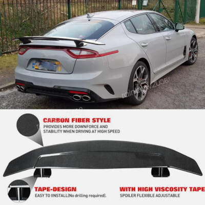 46'' Carbon Fiber StyleFor Kia Stinger GTS GT Rear Trunk Spoiler Wing Racing