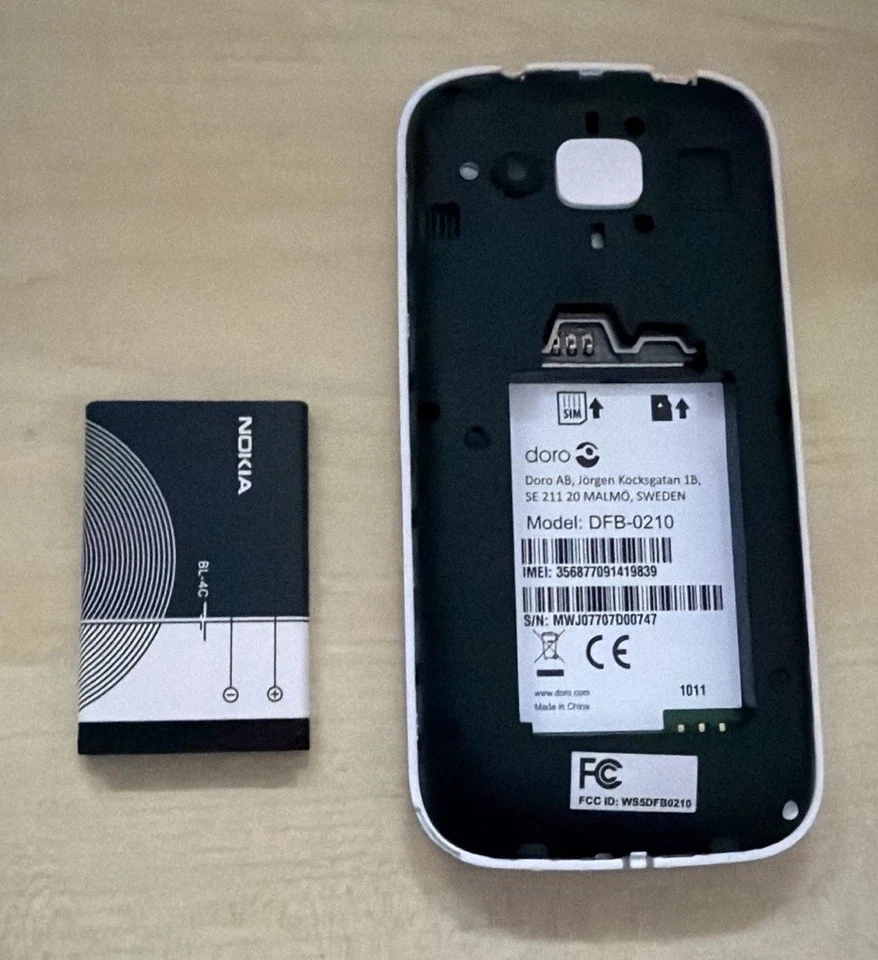 Doro 1370 PhoneEasy DFB-0210 Handy Alles Neu Garantie Händler Accu Neu LESEN 4 - Bild 2 von 2