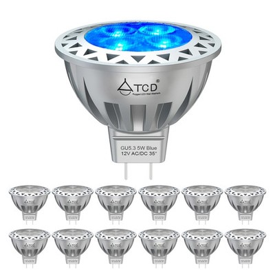 LED Light Bulbs MR16 35-Watt Equivalent UV Blacklight Light 5W LED Bulb Blue