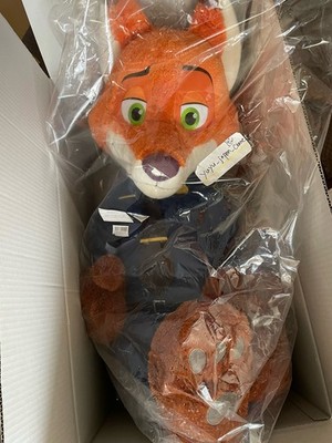 Disney Store Zootopia Police Academy Nick Wilde Plush Doll Super