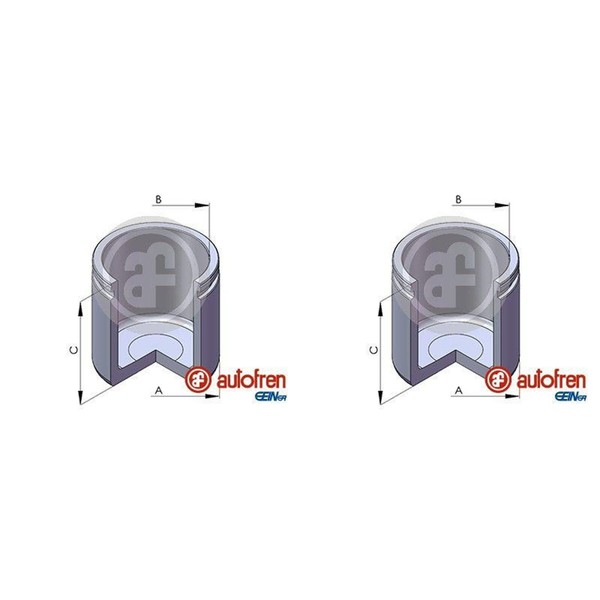 2X Autofren 57Mm Kolben Bremssattel Vorne Passend FüR BMW 1 2 5 X1 X2 Mini Coope-image