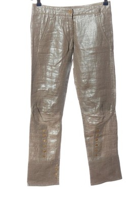 ERMANNO SCERVINO 7/8-Hose Damen Hose Gr. DE 38 wollweiß Casual-Look