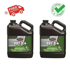2 PACK Johnsen's 5034 Premium Synthetic DOT-4 Brake Fluid - 1 Gallon