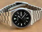 Vintage Seiko 5 Automatic Day/Date Mens Watch Made In Japan 6309-9040 Black Dial