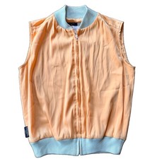 Chanel Vintage 1999 Runway Sport Style Orange Vest 34 (XS) Paris