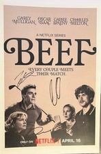 Beef Season 2 OSCAR ISAAC CHARLES MELTON JAKE SCHREIER SIGNED 11x17 Photo