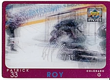 1997-98 UPPER DECK SIGN. MOVES DIAMOND VISION #S2 PATRICK ROY Colorado Avalanche