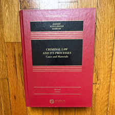 Aspen Casebook Series Criminal Law & Its Proc...