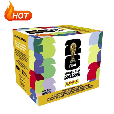 New 50 Pack Box Gold Limited 2026 Panini FIFA World Cup Sticker Box Collection