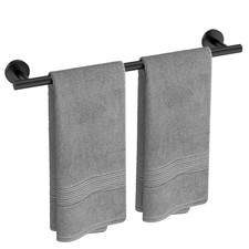 Matte Black Towel Bar, 24-Inch Towel Racks for Bathroom Thicken SUS304 Stai...