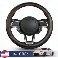 For 2022-2026 Toyota Gr86 Small Steering Wheel Cover Ant-slip Cowhide Leather