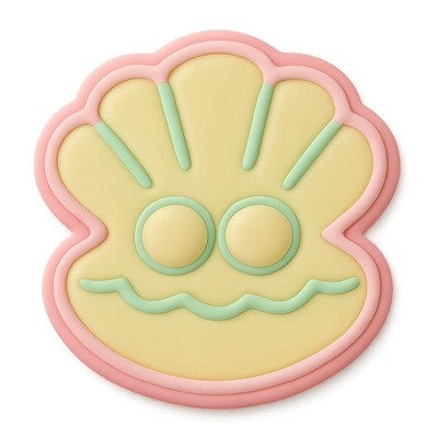 Double Pearl Oyster Cookie Cutter & Stamp - 4x3.2