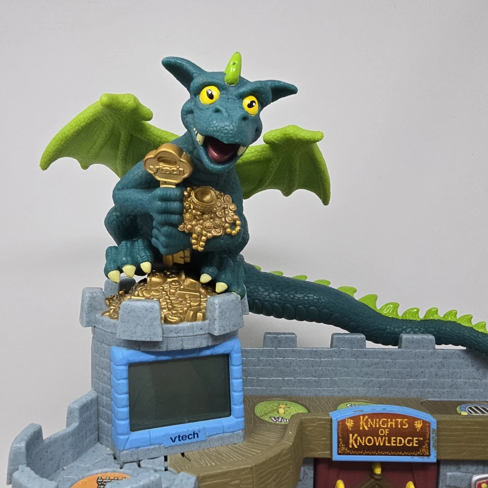VTech Knights of Knowledge Learning Computer Game, Dirk the Dragon & Figures - Image 4 of 4