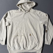 Carhartt Spellout Sweater Adult XL Relaxed Hoodie Sweatshirt Distressed Workwear