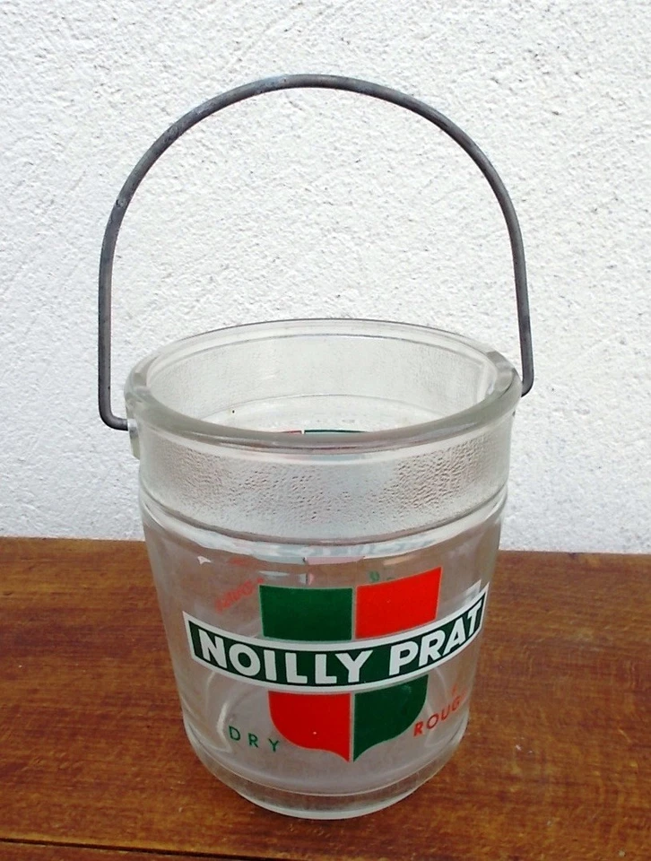Seau à glaçons de bistrot NOILLY PRAT, verre épais, très bon état - Photo 1/4