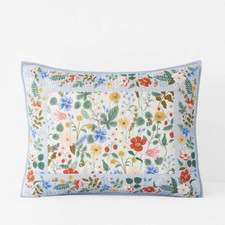 The Company Store Rifle Paper Co Strawberry Fields Quilted Sham Standard