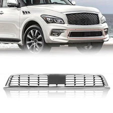 Front Bumper Lower Grille Grill Assembly For 2015 2016 2017 Infiniti QX80