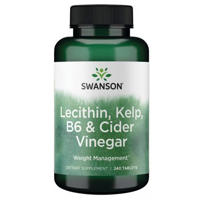 Lecithin, Kelp, B6, & Apfelessig 240 Tabletten Swanson Health Products