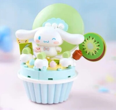 Sanrio x Qman Keeppley Kuppy Blocks CINNAMOROLL Kiwi Cupcake    NEW Sealed