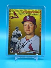 2023 Topps Chrome Platinum Zach Thompson RC Gold Wave Refractor /50 STL Rookie