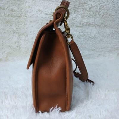 Old Coach Leather Shoulder Bag 2way Made in USA Brown 9927 Old Coach Leather Shoulder Bag 2way Made in USA Brown 9927