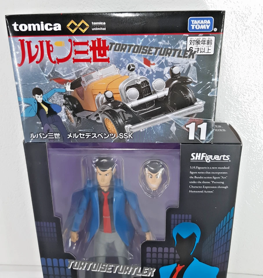 S.H.Figuarts Lupin III the third Bandai Action Figure Tomica Premium Benz SSK - Image 4 of 4