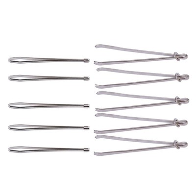 2-6er-Pack 10x Bodkin Elastische Kordel Gewinde Pinzette Clip für Seilgewinde