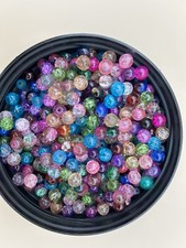 Crackle Glass Beads 8 mm