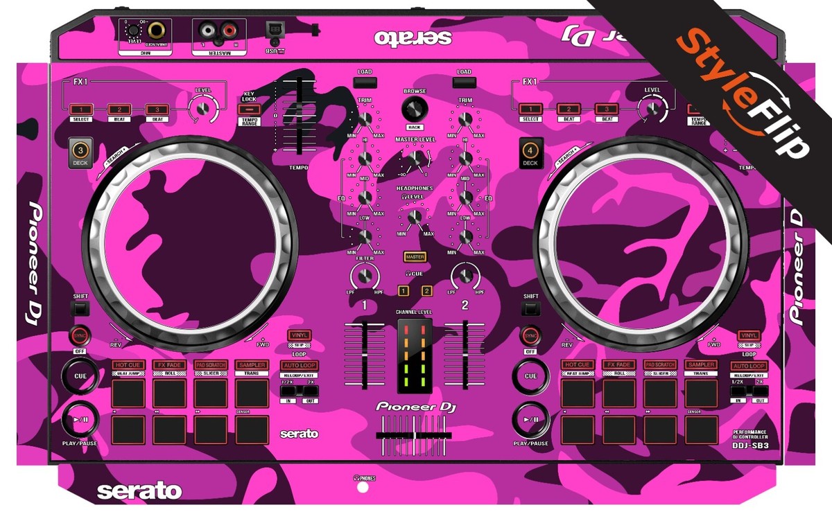 Pioneer DDJ-SB3 Skin | Camo Pink | Protective Decal | StyleFlip