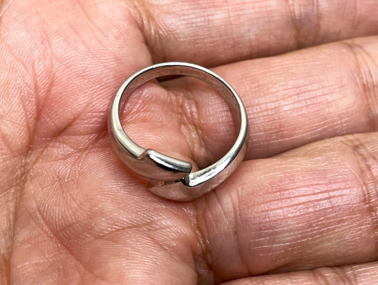 Sterling Silver 925 Solid  Double Arrow Ring - Sz… - image 1