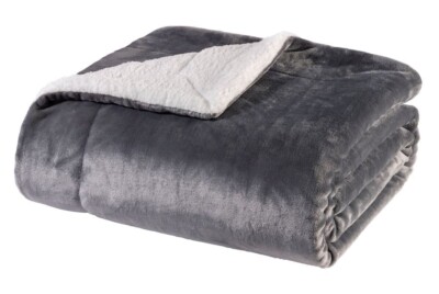 Sherpa-Fleece Decke Kariert – Superweich, Beidseitig, Wärmend Für Sofa & Bett (127x152 Cm)