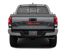 TRD Pro Topographic Tailgate Vinyl Graphic Decal Fits Toyota Tacoma 2016-2023