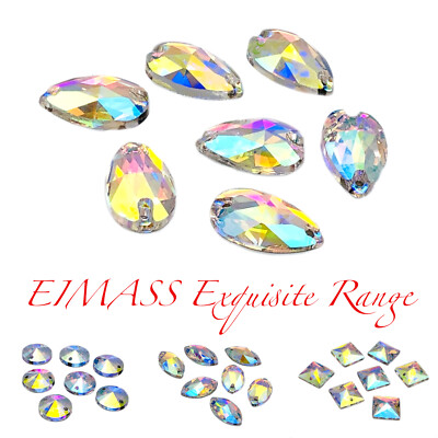 Strass In Vetro Con Fondo Piatto Da Cucire O Incollare - 100 Pezzi