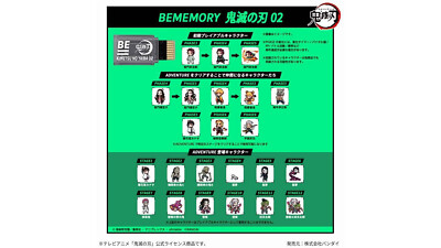 #2 バイタルブレス BEMEMORY Dim 32-MY0524-21C Bandai Vital Bracelet BE MEMORY Demon Slayer Kimetsu no