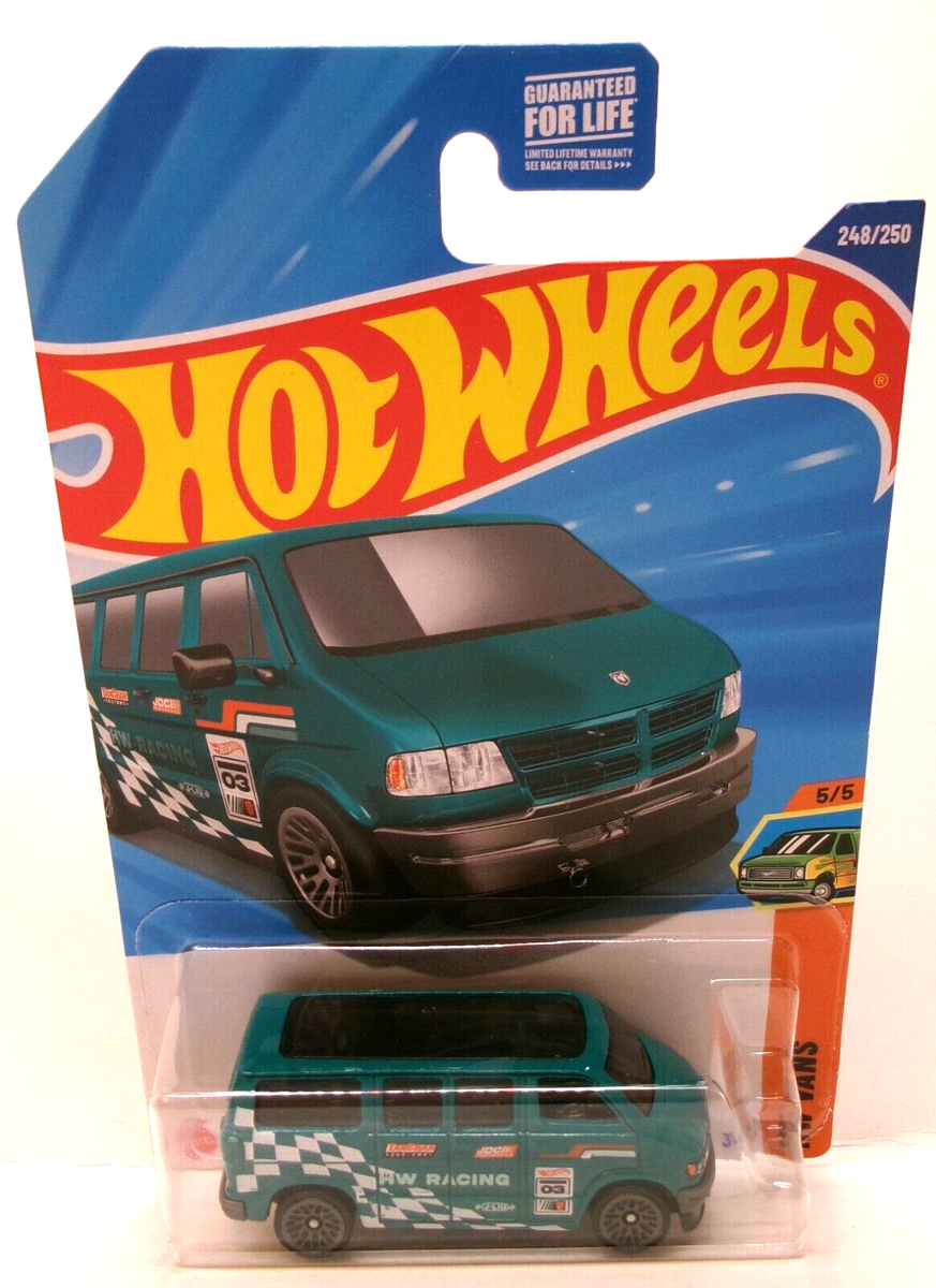 2025 HOT WHEELS 1:64 HW VANS 5/5 GREEN 1994 DODGE VAN DOLLAR