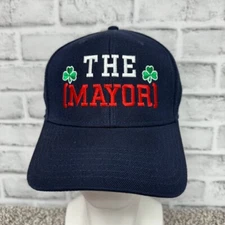 The Mayor Irish Clover Navy Blue Adjustable Snapback Hat Otto Cap