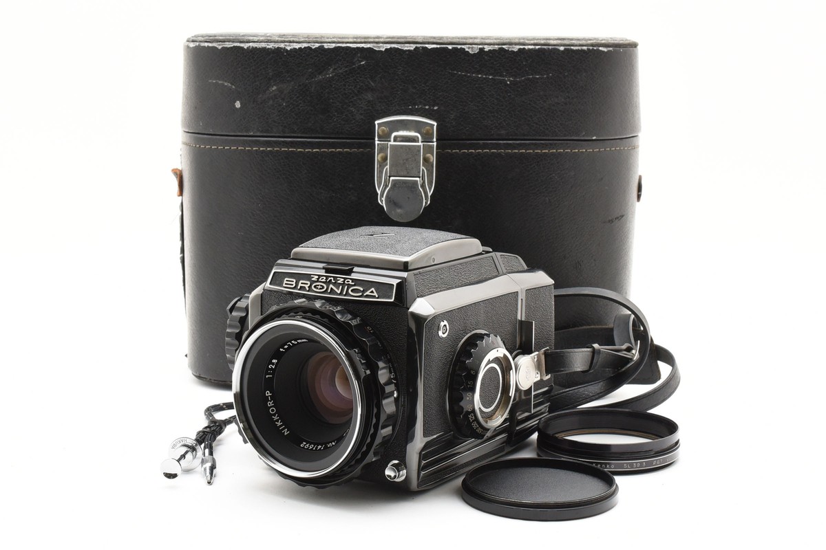 MINT w/Case ] Zenza Bronica S2A Film Camera Nikkor-P 75mm F